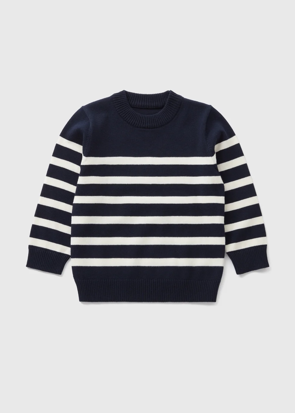 Boys Navy Stripe Knitted Jumper (1-7yrs) - 2-3 Yrs Image 1