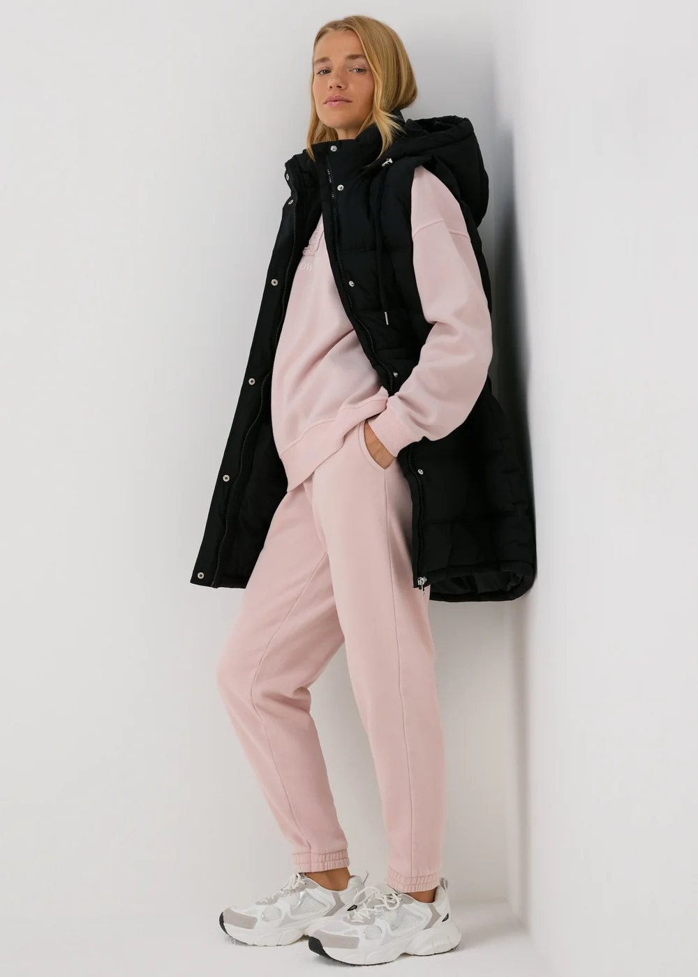 Pink Acid Wash Jogging Bottoms - S Image 4