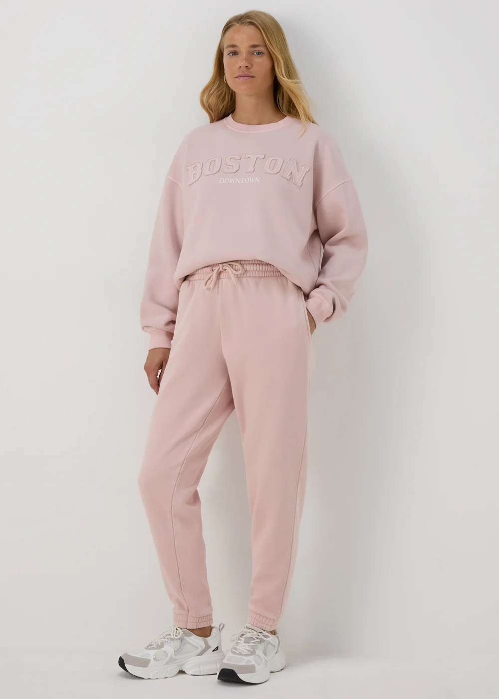 Pink Acid Wash Jogging Bottoms - S Image 1