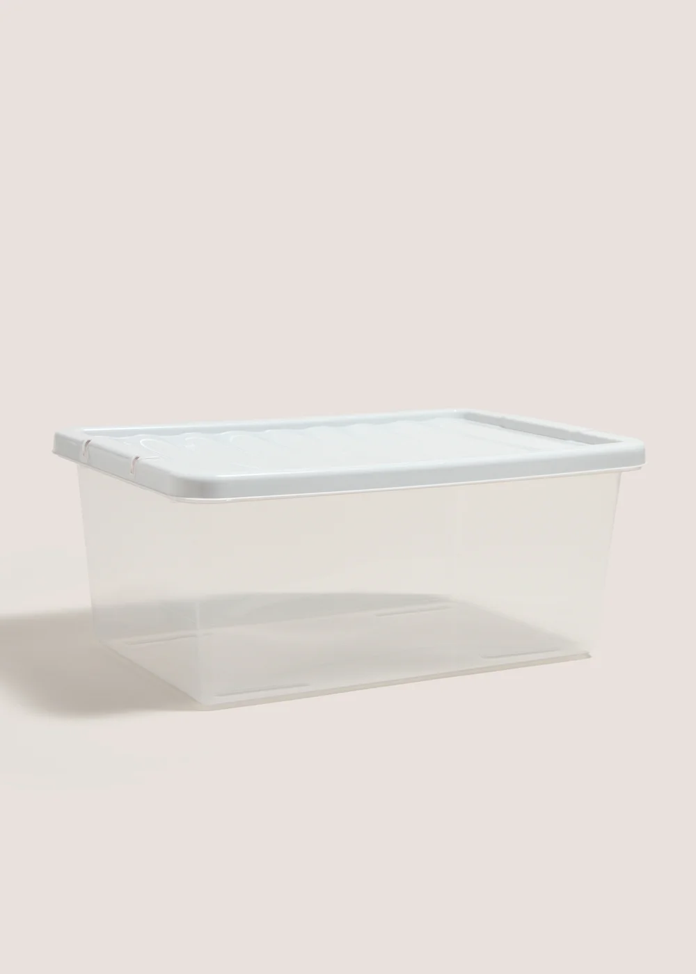 Grey 12L Storage Box with Lid Image 1