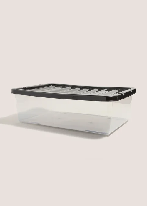 Black Lid Storage Box (32 Litres) Image 1