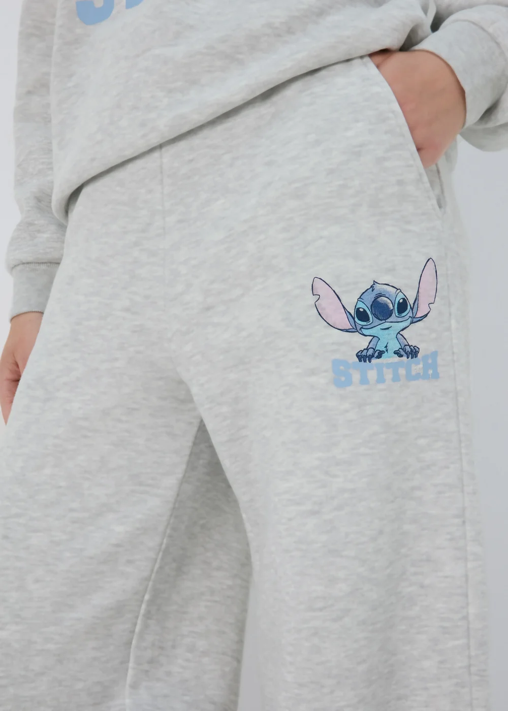 Disney Stitch Grey Co Ord Joggers - S Image 3