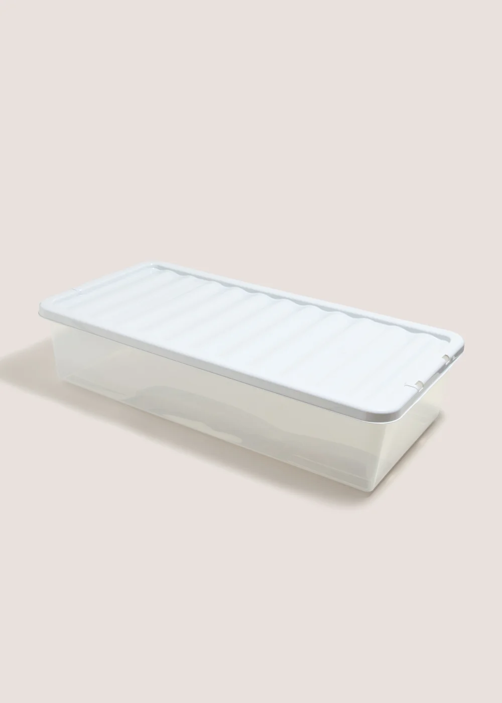Grey 42L Under Bed Storage Box with Lid Image 1