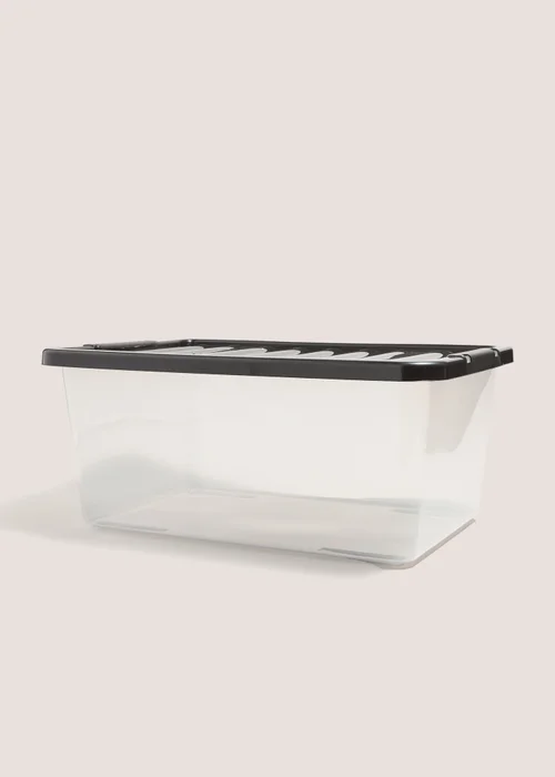 Black Lid Storage Box (45 Litres) Image 1