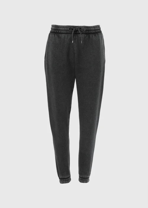 Charcoal Acid Wash Jogging Bottoms - Small Image 3
