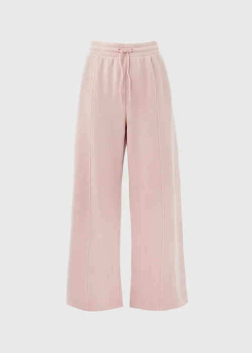 Pink Wide Leg Jogging Bottoms - S Image 5