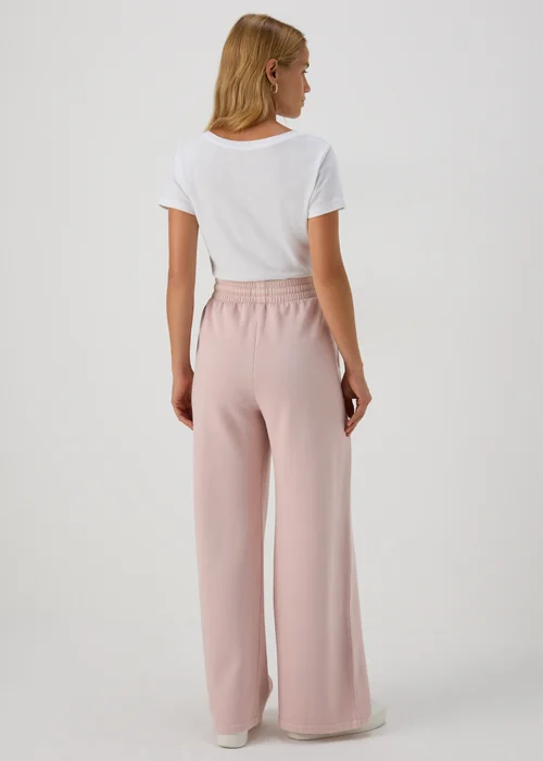 Pink Wide Leg Jogging Bottoms - S Image 2