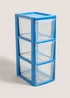 Blue Small Drawer Tower Image 1