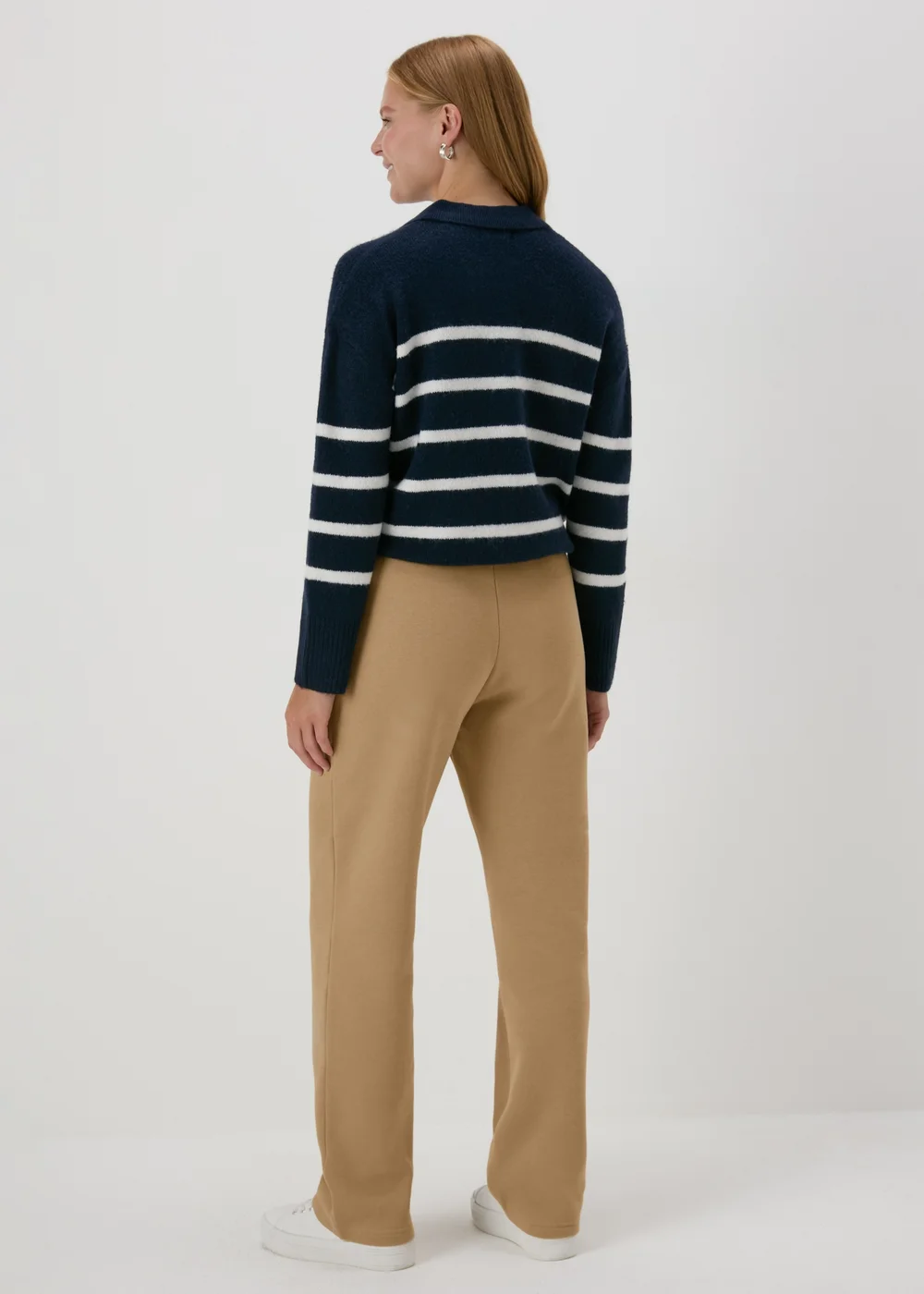 Beige Basic Joggers - Small Image 2