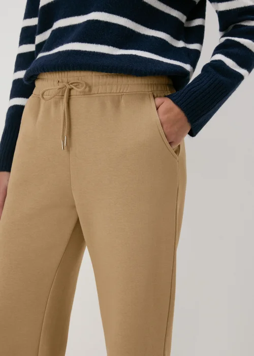 Beige Basic Joggers - Small Image 3