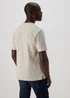 Lincoln Ecru Textured Stripe T-Shirt - S Image 2