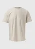 Lincoln Ecru Textured Stripe T-Shirt - S Image 5