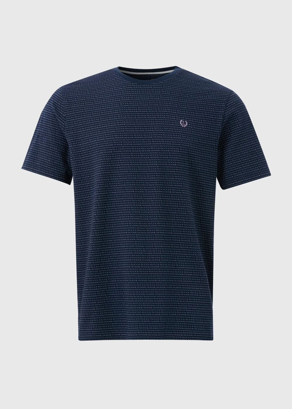 Lincoln Blue Textured Stripe T-Shirt - S Image 4
