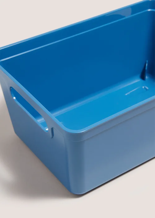 Blue Small Storage Tray (25cm x16.5cm x11.5cm) Image 2
