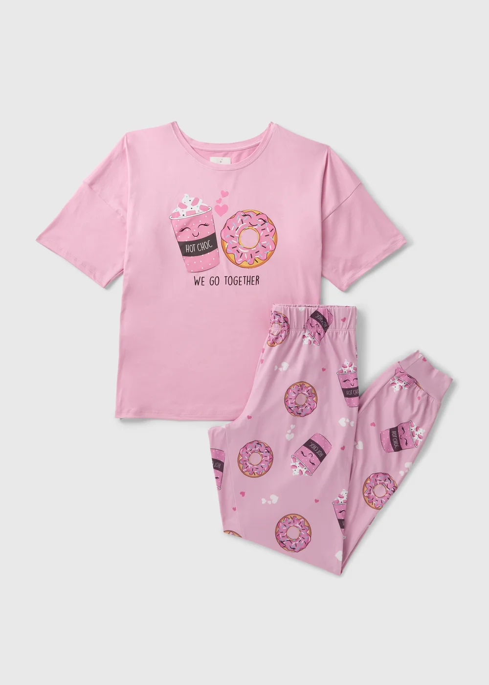 Pink Donut Pyjama Set - Extra small Image 4