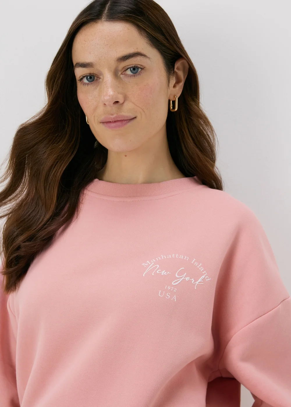 Pink Print Sweatshirt - Small Image 3