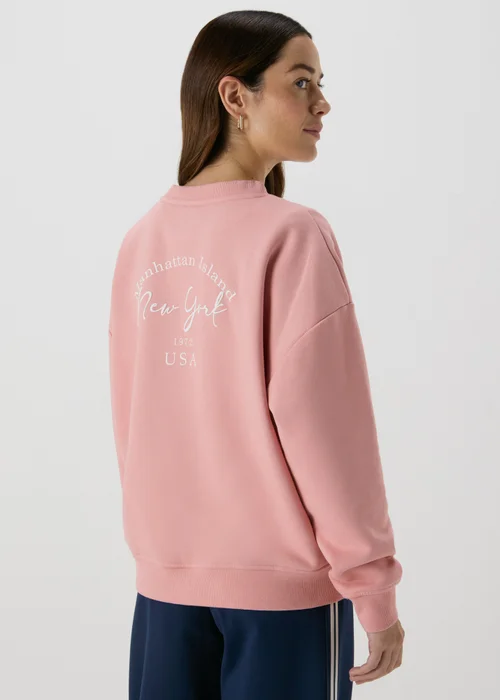 Pink Print Sweatshirt - Small Image 2