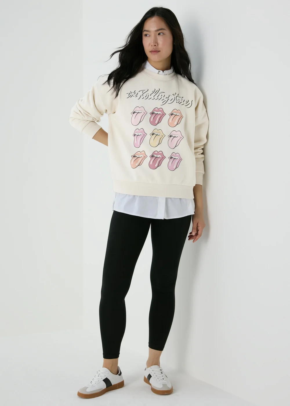 Cream Rolling Stone Sweatshirt - S Image 4