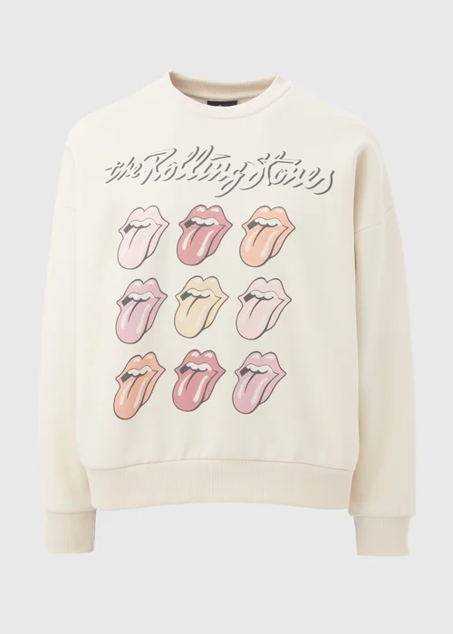 Cream Rolling Stone Sweatshirt - S Image 5