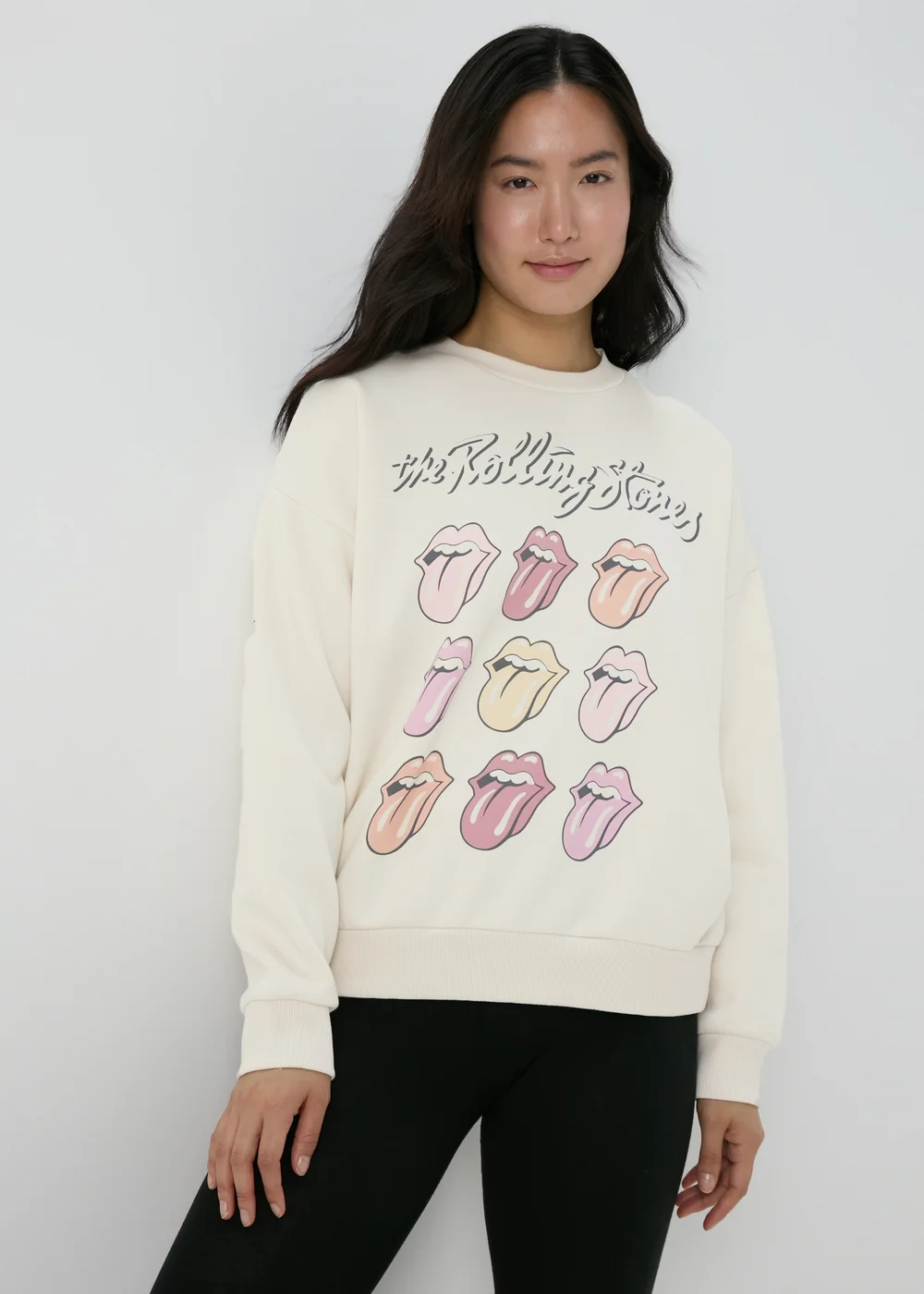 Cream Rolling Stone Sweatshirt - S Image 1