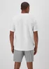 US Athletic White Textured Badge T-Shirt - XS Image 2