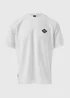 US Athletic White Textured Badge T-Shirt - XS Image 5