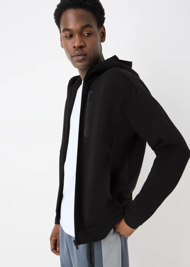 Souluxe Black Zip Up Hoodie