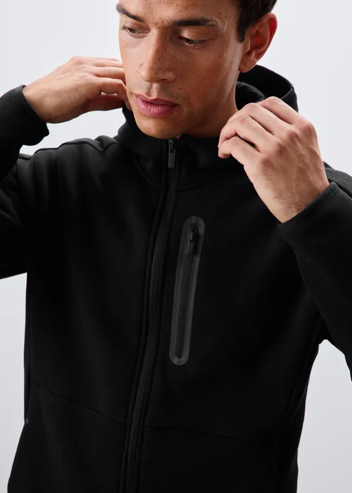 Souluxe Black Zip Up Hoodie - XS Image 2