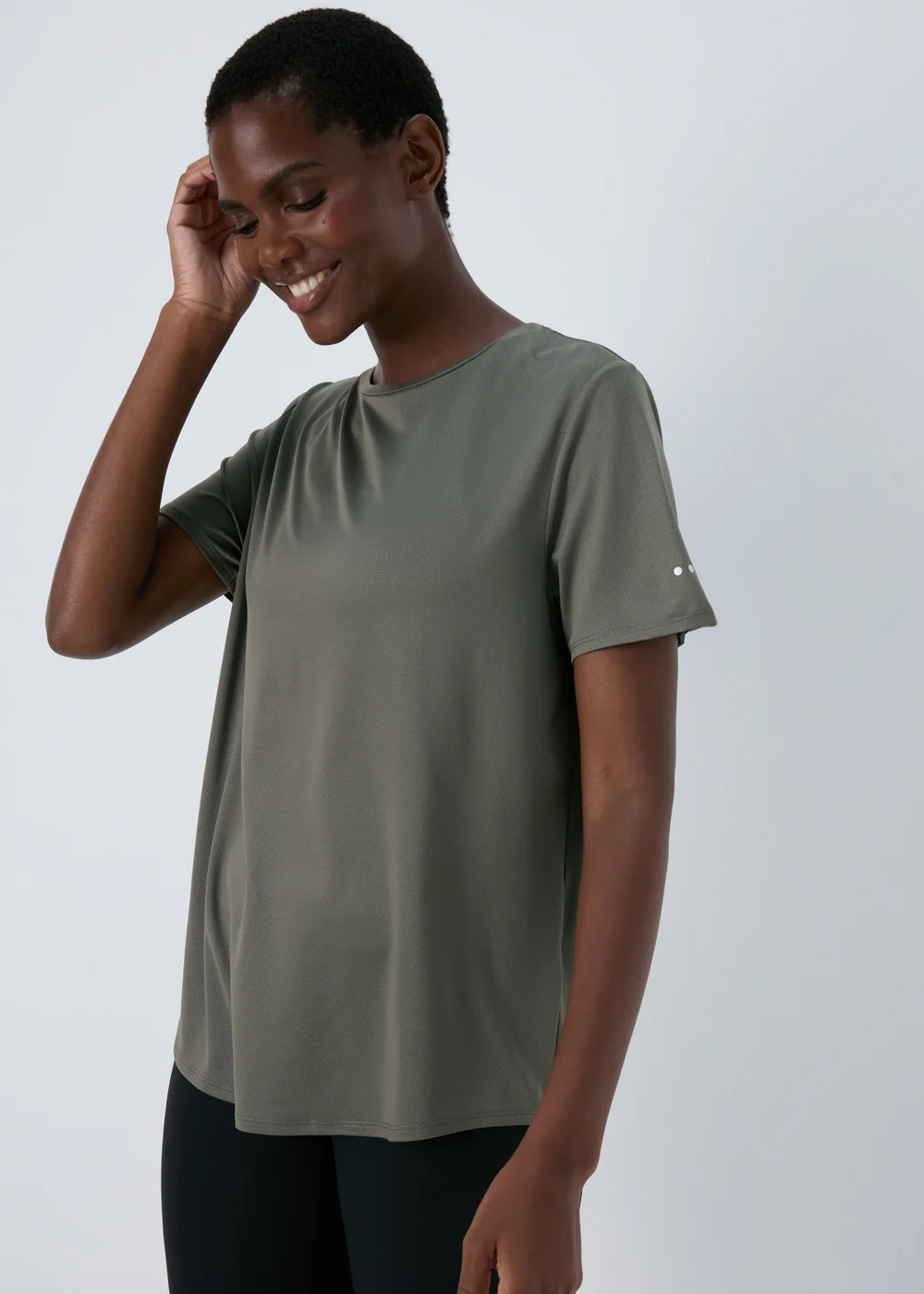 Souluxe Khaki T Shirt - Small Image 1