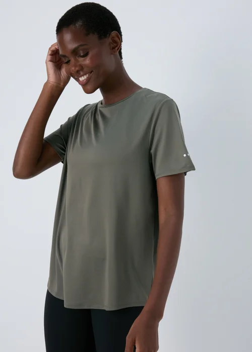 Souluxe Khaki T Shirt - Small Image 1