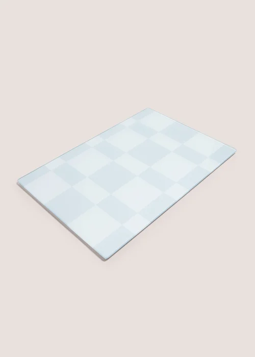 Small Grey Checked Chopping Board (30cmx20cm) Image 1