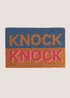 Blue KNOCK KNOCK Doormat Image 1