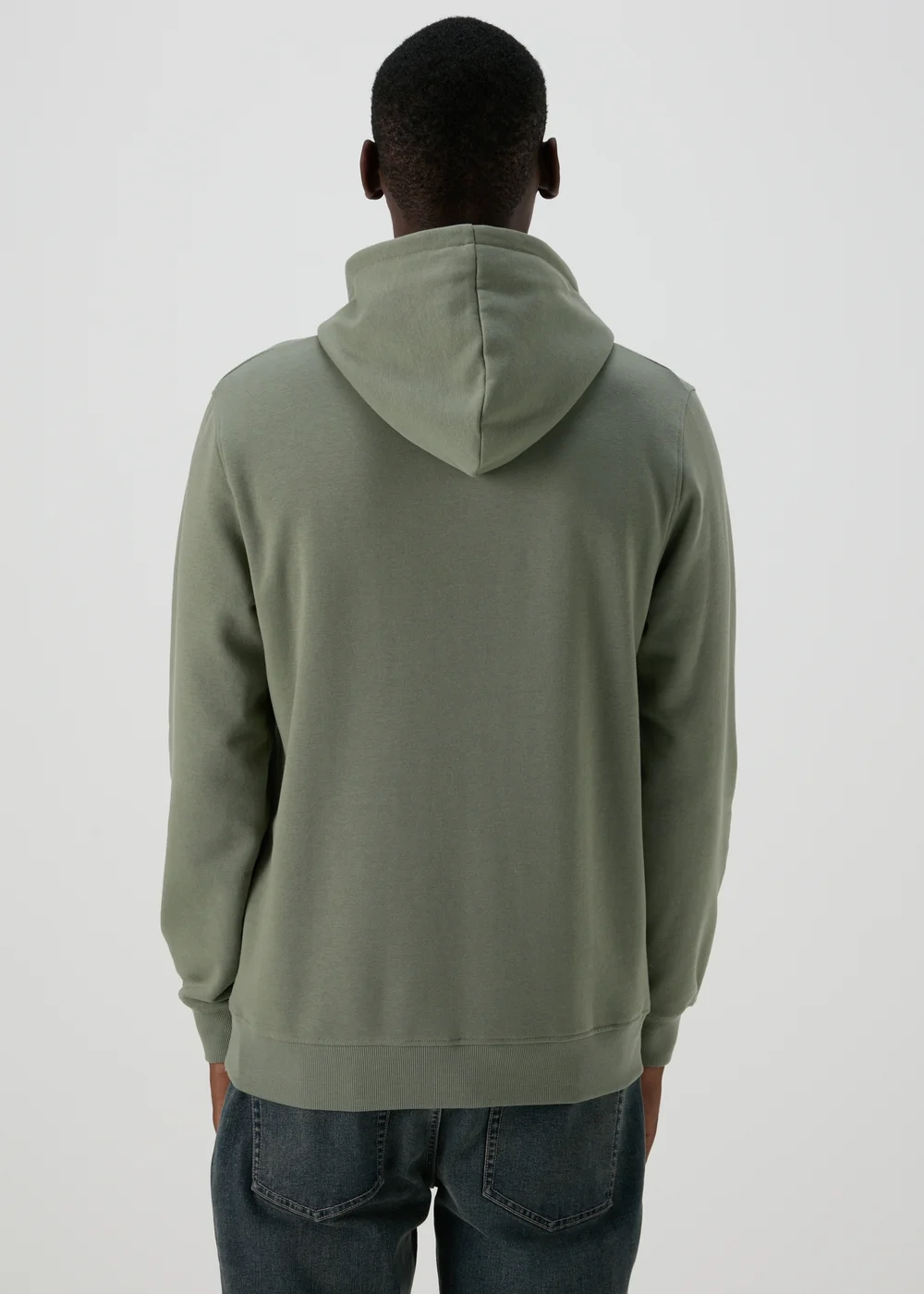Khaki Essential Pull On Hoodie - S Image 2