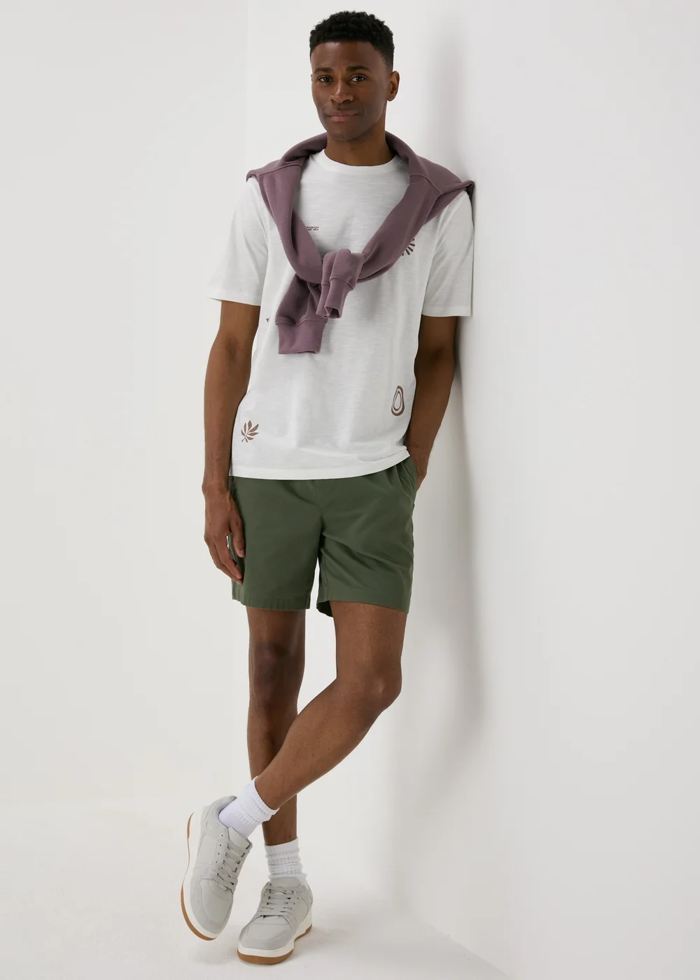 Purple Essential Pull On Hoodie - S Image 4