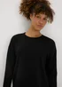 Souluxe Black Slogan Sweatshirt - Small Image 3