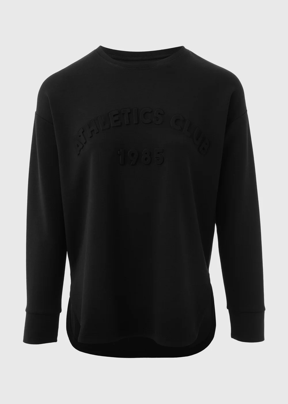 Souluxe Black Slogan Sweatshirt - Small Image 5