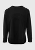 Souluxe Black Slogan Sweatshirt - Small Image 5