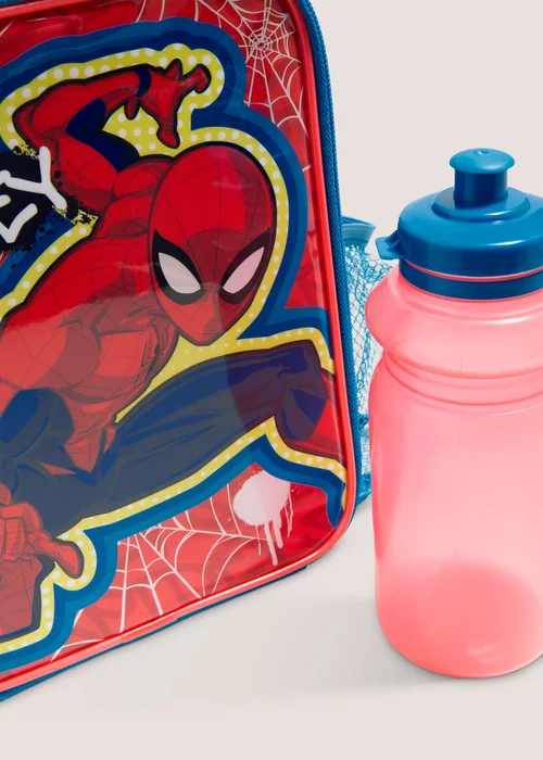 Marvel Spiderman Red Lunch Bag & Bottle Image 2