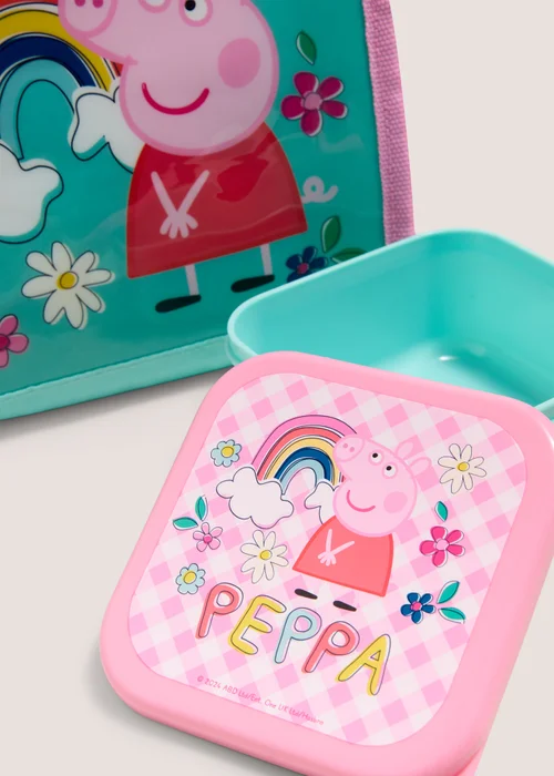 Peppa Pig Blue Lunch Bag & Box Image 2
