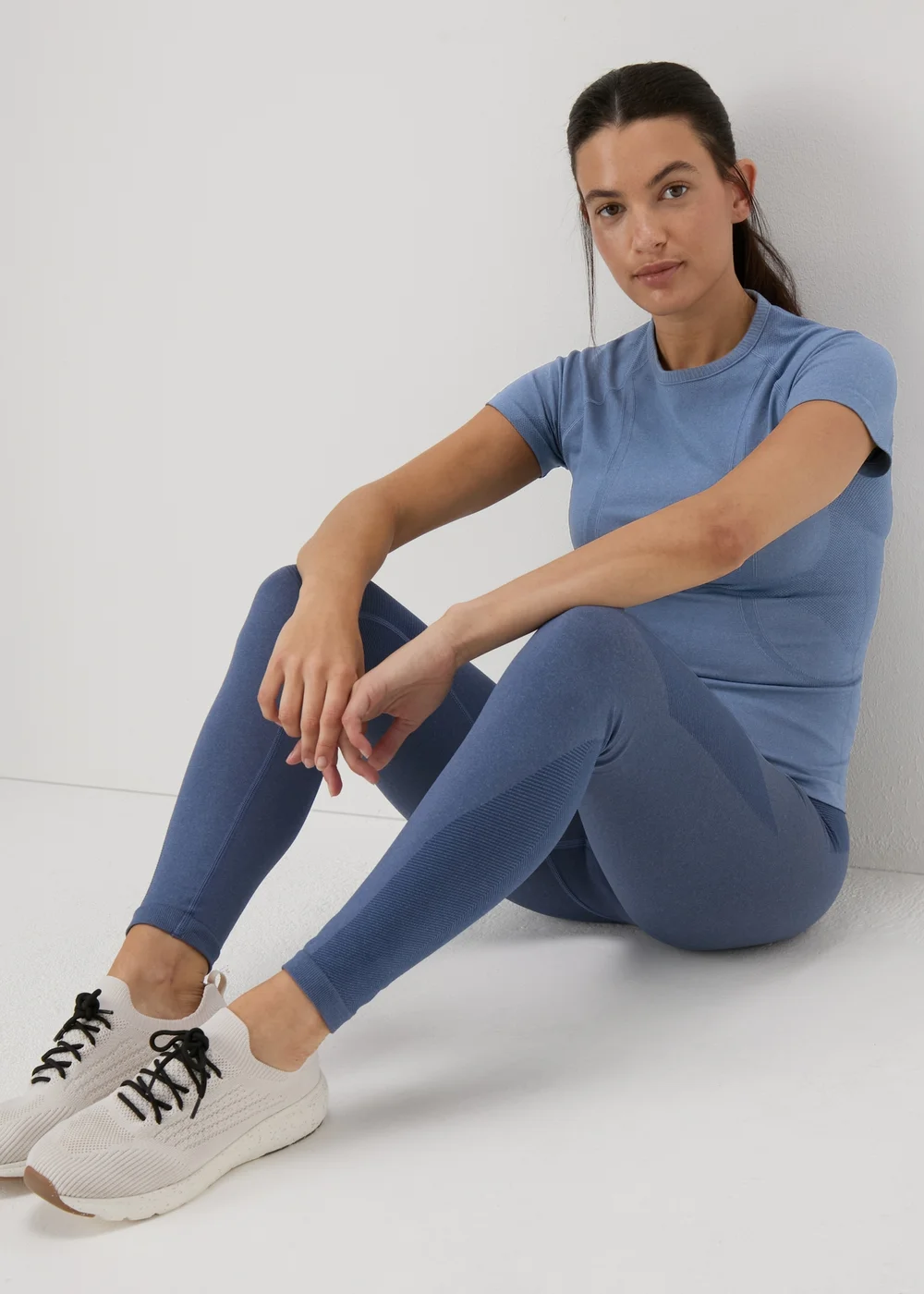 Souluxe Blue Seamless Top - Small Image 4