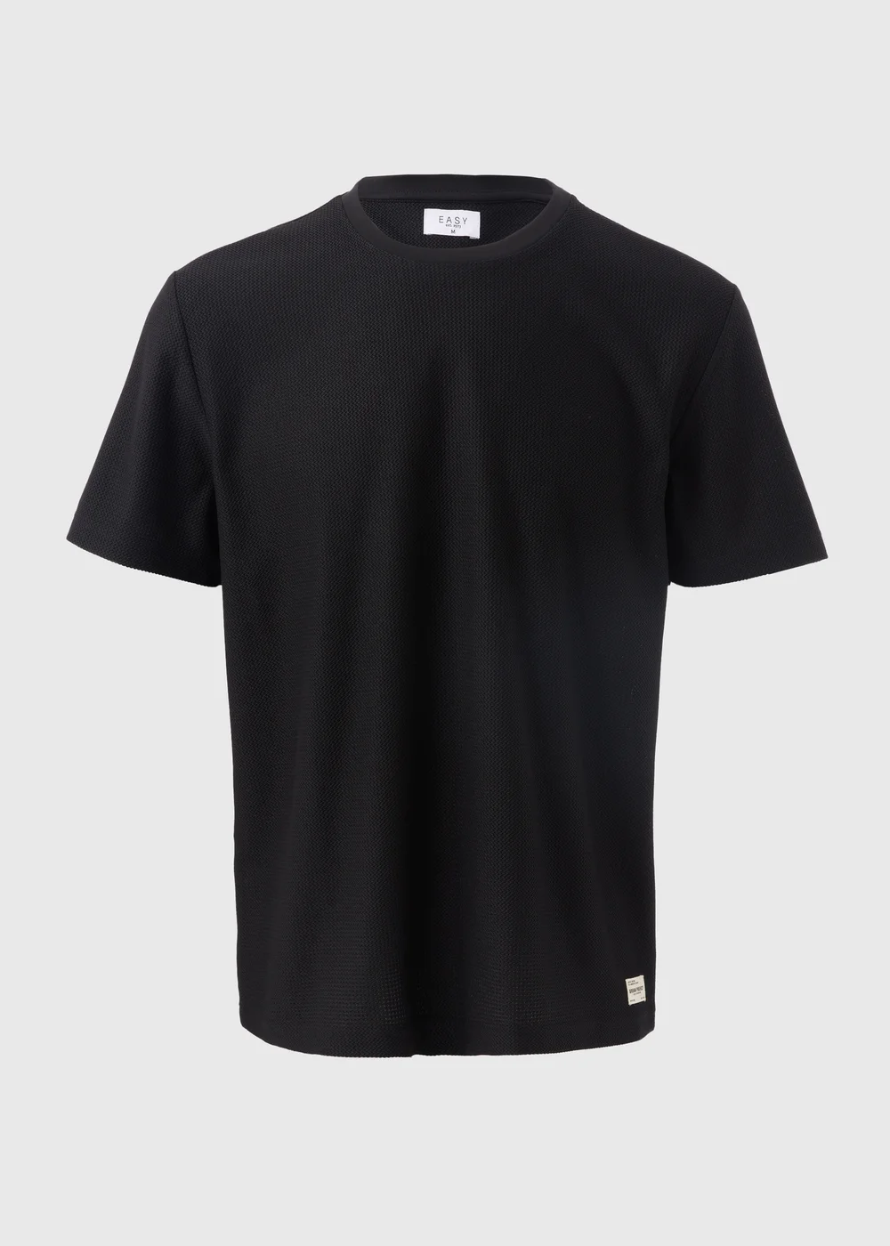 Black Textured T-Shirt - S Image 5