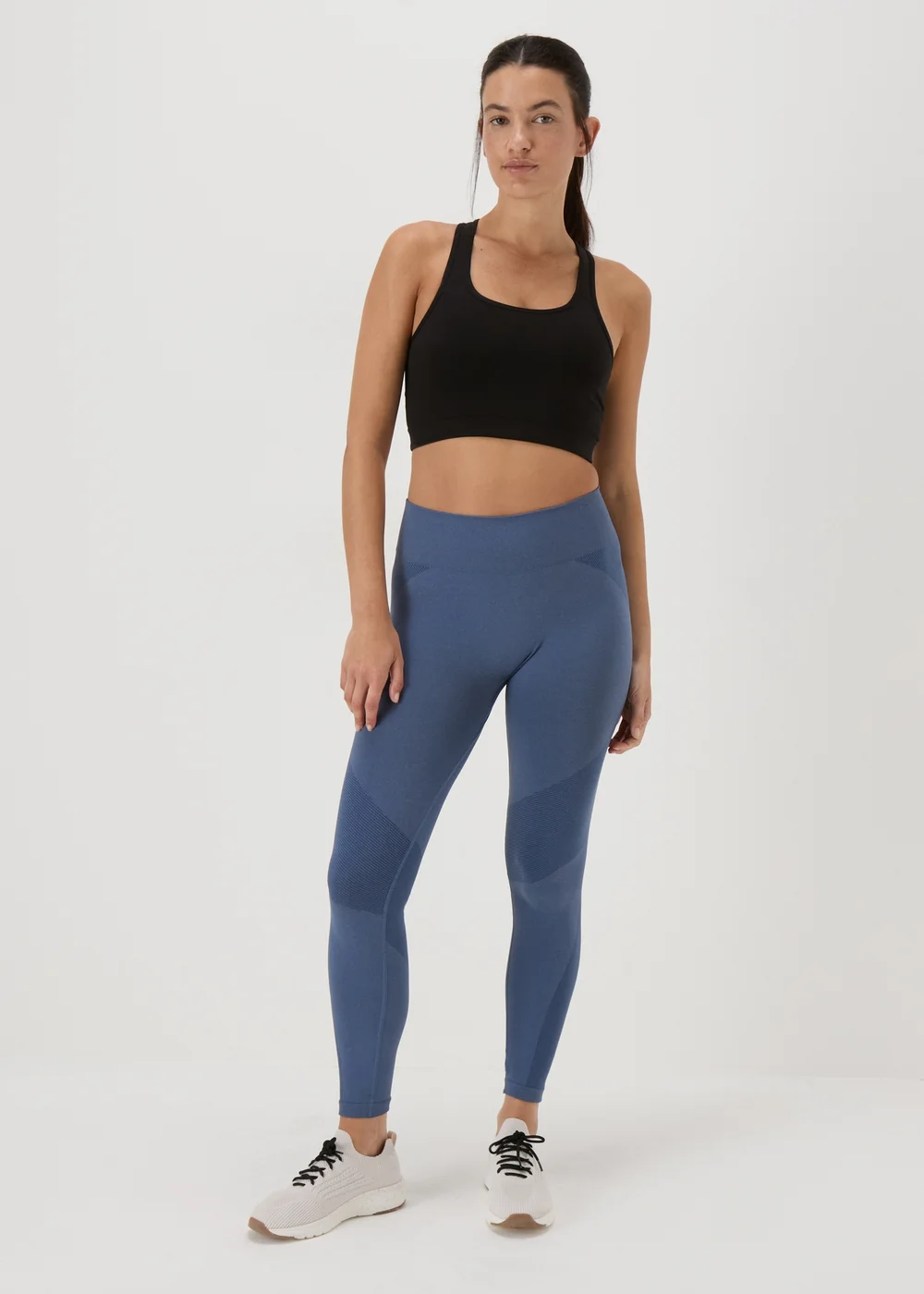 Souluxe Blue Seamless Sports Leggings - S Image 4