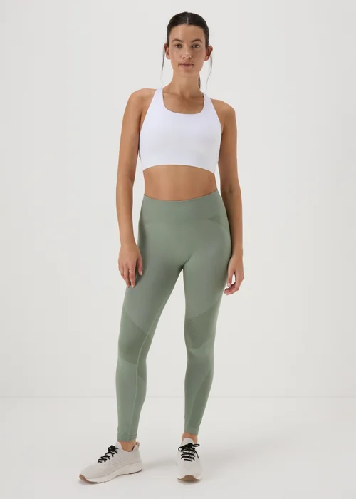 Souluxe Green Seamless Sports Leggings - S Image 1
