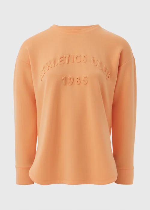 Souluxe Orange Slogan Sweatshirt - S Image 5