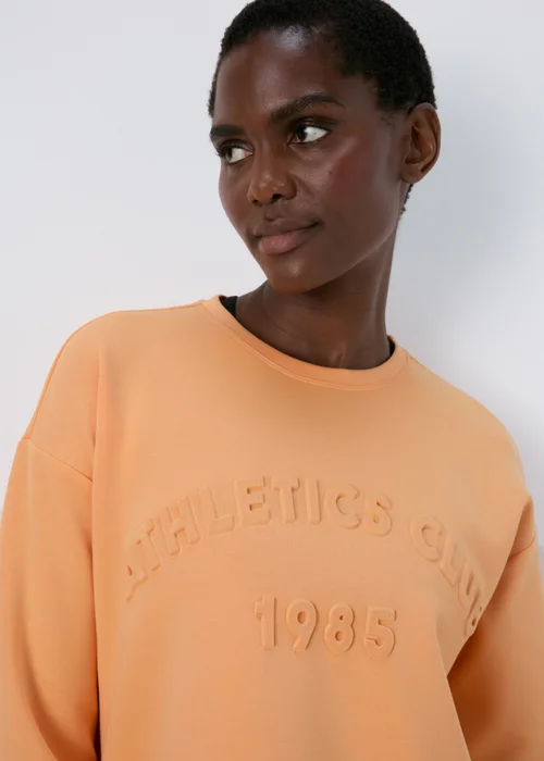 Souluxe Orange Slogan Sweatshirt - S Image 3