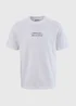 White Embroidered Textured T-Shirt - S Image 5