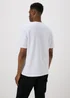 White Embroidered Textured T-Shirt - S Image 2