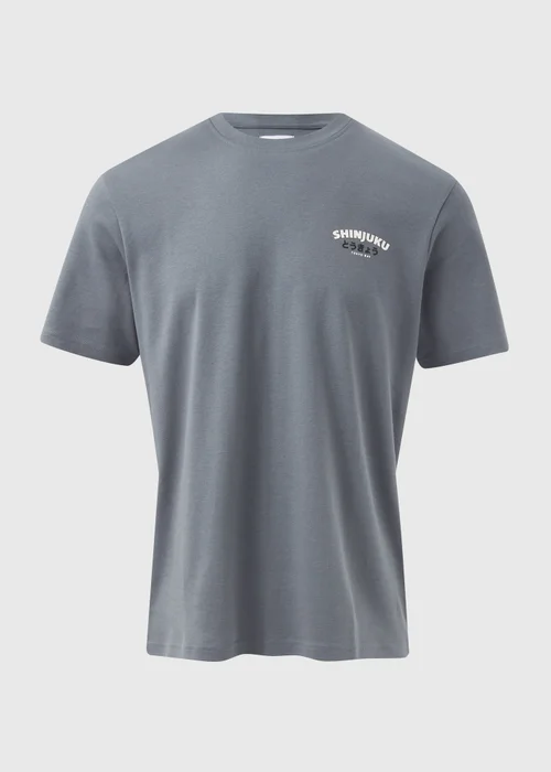 Charcoal Tokyo Printed T-Shirt - S Image 5