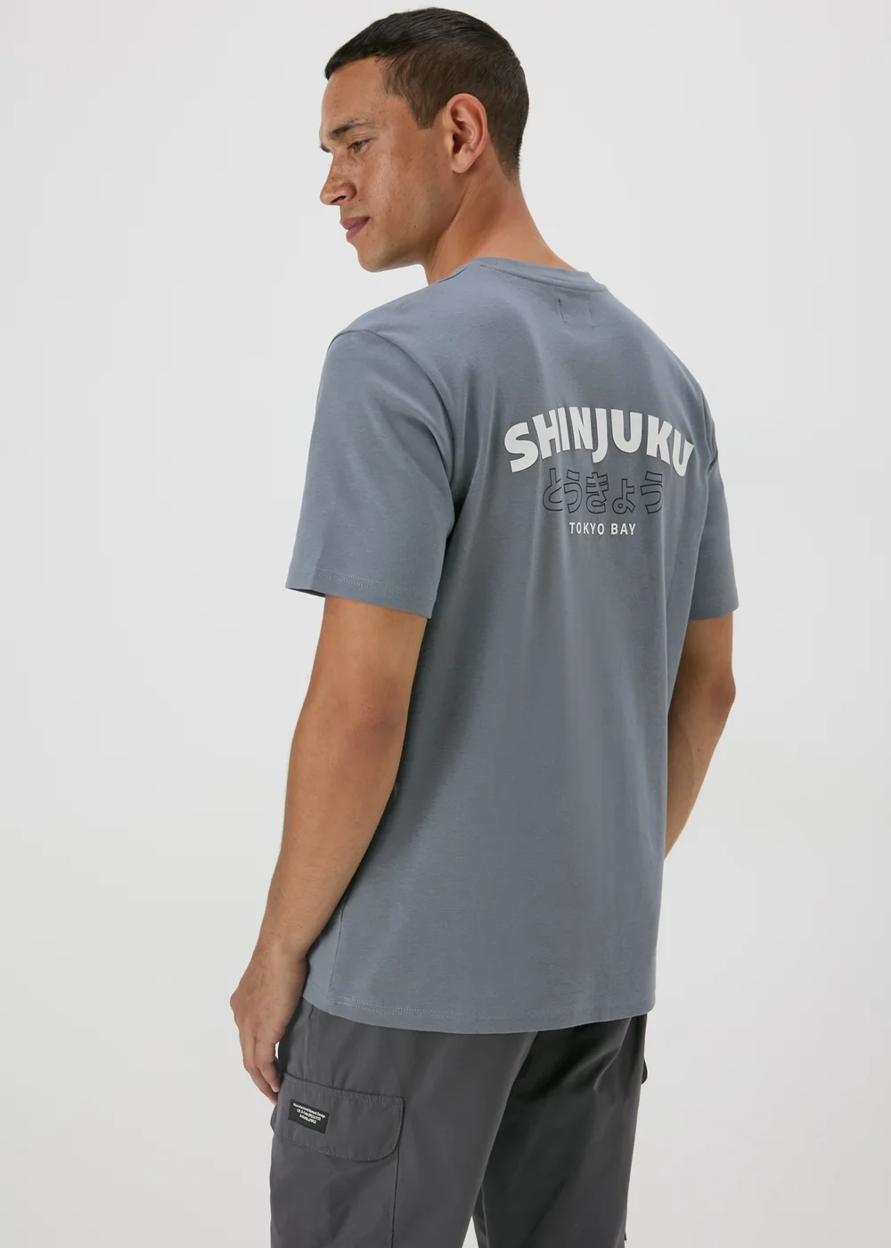 Charcoal Tokyo Printed T-Shirt - S Image 2