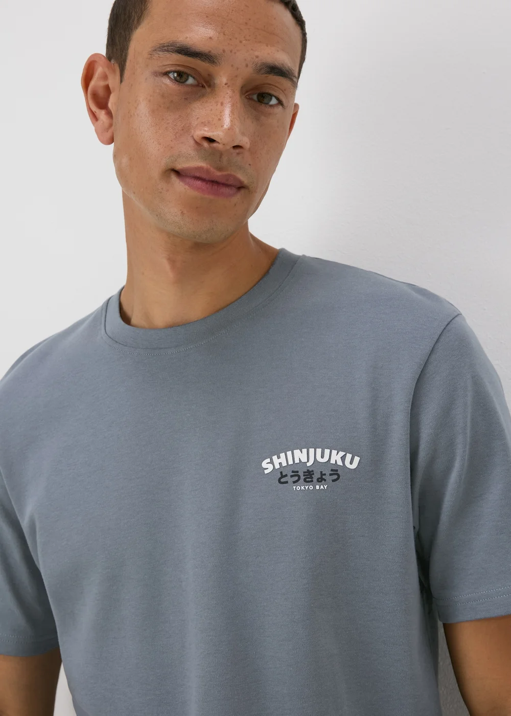 Charcoal Tokyo Printed T-Shirt - S Image 3